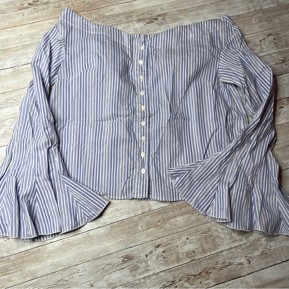 Free People March to the Beat off-shoulder striped top - Picture 3 of 7